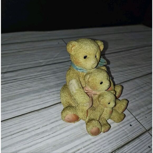 Cherished Teddies Theadore, Samantha & Tyler Vintage Friends Figurine 1991 - Picture 5 of 10
